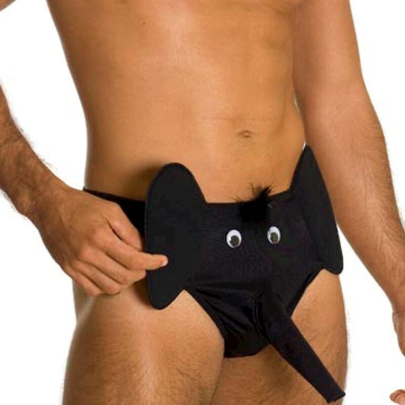CUECA SEXY TROMBA DE ELEFANTE SAFADINHO - PRETA