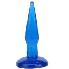 PLUG ANAL EM GEL SILICONADO - AZUL 12 X 2,5 CM