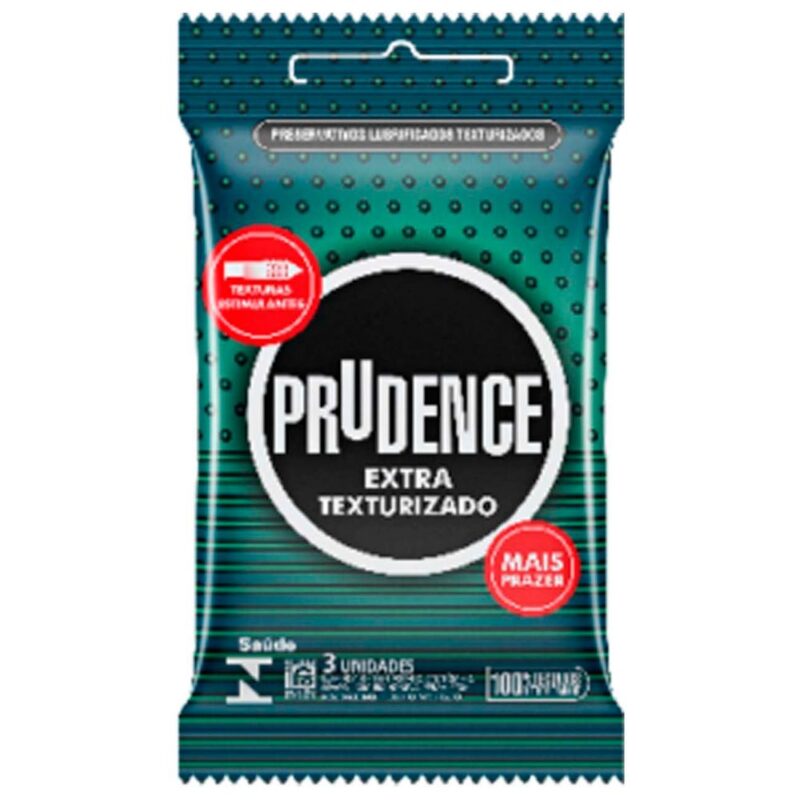 PRESERVATIVO PRUDENCE EXTRA TEXTURIZADO - 03 unid