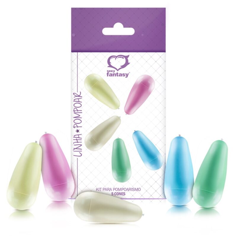 KIT CONES DE POMPOARISMO 05 UNIDADES DE PESOS DIFERENTES – SEXY FANTASY