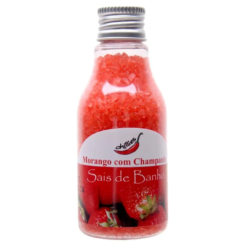 SAIS DE BANHO AROMA AFRODISÍACO MORANGO COM CHAMPANHE - 80G