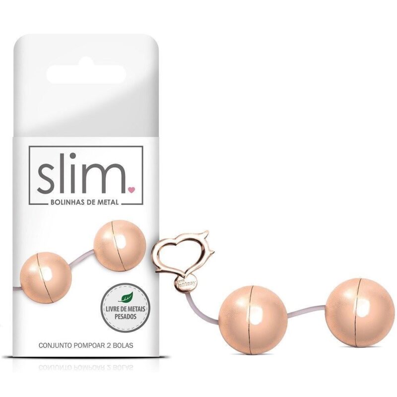 BOLINHAS TAILANDESAS GRANDES EM METAL DE LUXO - CORDÃO COM 02 BOLAS PESO TOTAL DE 95G