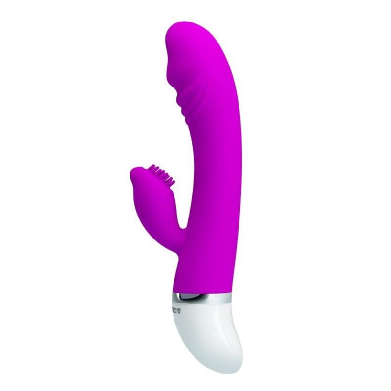 VIBRADOR DO PONTO G COM ESTIMULADOR CLITORIANO 30 MODOS DE VIBRAÇÃO - Pretty Love