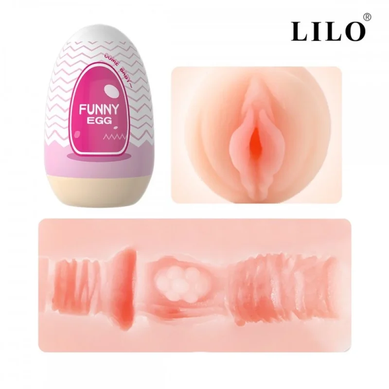 MASTURBADOR EGG FUNNY CYBERSKIN ROSA -VAGINA REALÍSTICA