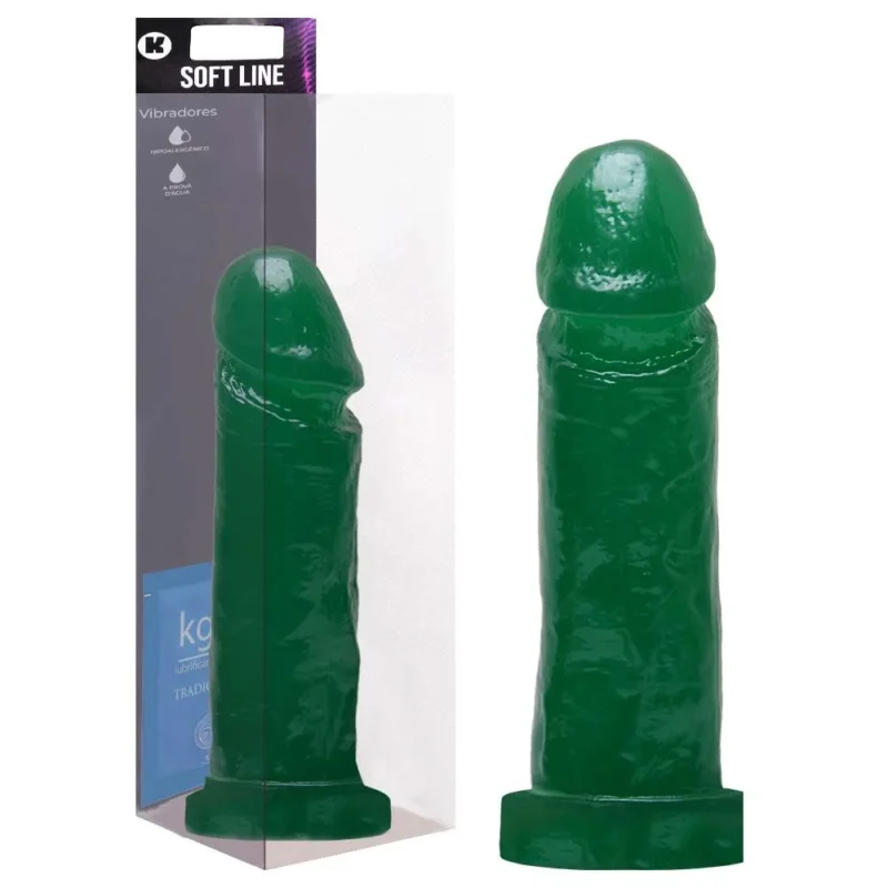 PÊNIS EM GEL AROMATIZADO HORTELÃ 17 X 4CM