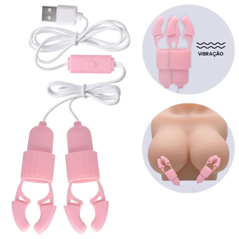 PRENDEDOR DE MAMILOS COM VIBRAÇÃO - USB
