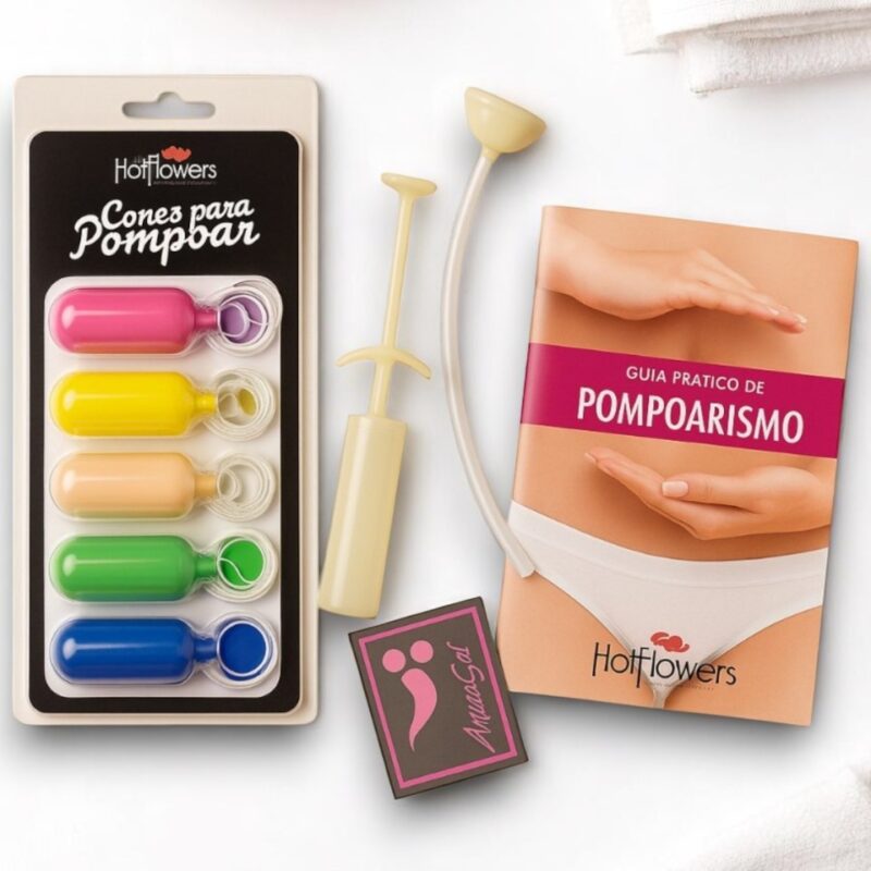 KIT COMPLETO DE POMPOARISMO (SAÚDE INTIMA E FORTALECIMENTO DA MUSCULATURA VAGINAL)