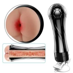 MASTURBADOR COM VIBRAÇÃO E VENTOSA ÂNUS EM CYBER SKIN - FORMATO TAÇA