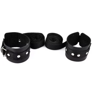 ALGEMAS EM COURO E TIRAS DE AMARRAR