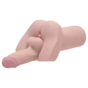 MASTURBADOR GRANDE  DUPLO PÊNIS E ÂNUS EM CYBERSKIN