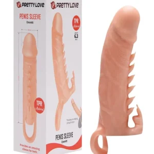 CAPA PENIANA COM ALÇA E COELHO ESTIMULADOR DE CLITÓRIS 16 X 3,8CM