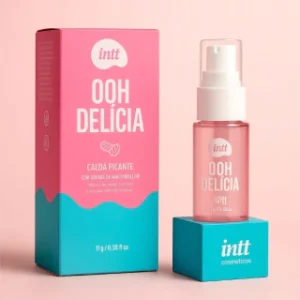 GEL COMESTÍVEL PARA PARA SEXO ORAL CALDA PICANTE SABOR AMORA - OHH DELÍCIA MARCA INTT