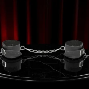 TORNOZELEIRAS COM CORRENTES DOMINATRIX - PRETA