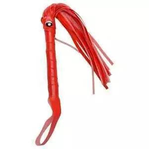CHICOTE DE LUXO BONDAGE 35CM - VERMELHO