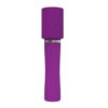 VIBRADOR RECARREGÁVEL VARINHA MÁGICA MICROFONE EM FORMATO DE CILINDRO - ROXO