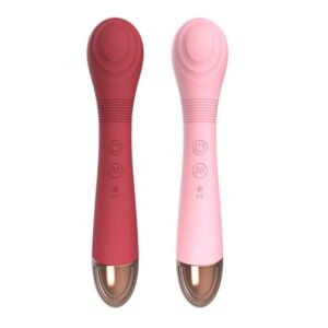 VIBRADOR RECARREGÁVEL ESTIMULADOR DO PONTO G E CLITÓRIS- 12 MODOS DE VIBRAÇÃO - VERMELHO