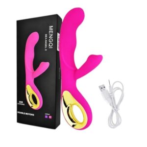 VIBRADOR RECARREGÁVEL ESTIMULADOR DO PONTO G E CLITÓRIS COM ALÇA