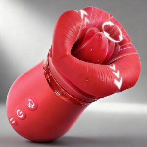 VIBRADOR SUGADOR EM FORMA DE BOCA