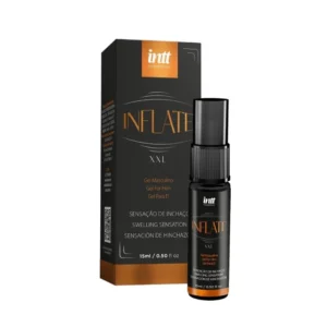 PROLONGADOR DE EREÇÃO E ESTIMULANTE MASCULINO INFLATE - INTT COSMÉTICOS - 15ml