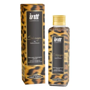 ÓLEO AFRODISÍACO PARA MASSAGEM SENSUAL E HIDRATAÇÃO - SELVAGEM DA INTT COSMÉTICOS - 130ML