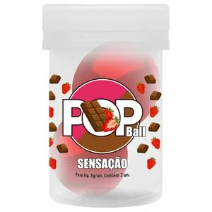 BOLINHA EXPLOSIVA EXCITANTE BEIJÁVEL - POP BALL - SENSAÇÃO