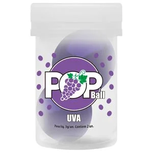 BOLINHA EXPLOSIVA EXCITANTE BEIJÁVEL - POP BALL - UVA