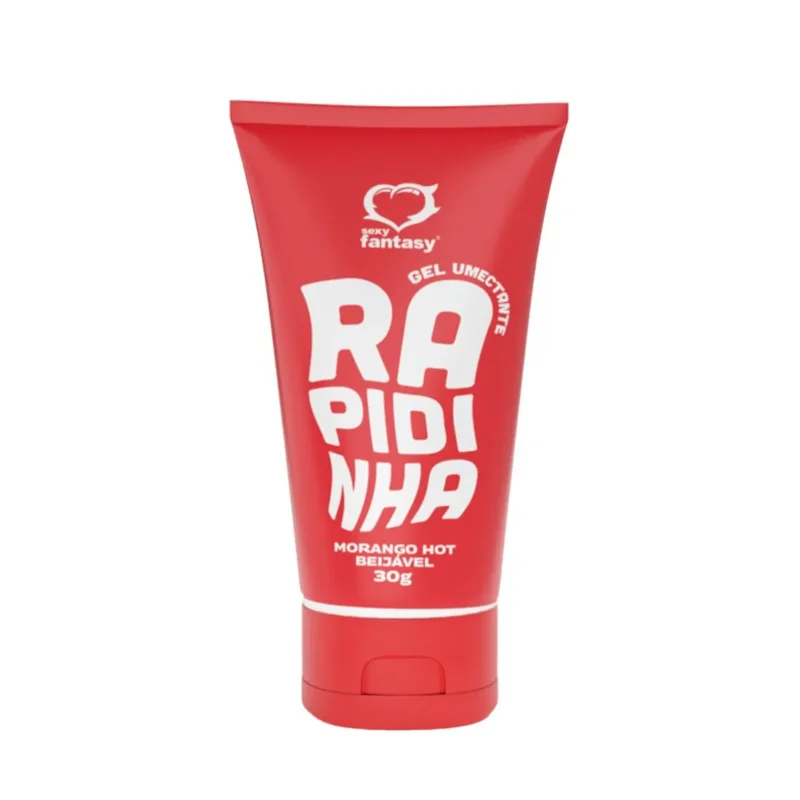 LUBRIFICANTE ÍNTIMO BEIJÁVEL - RAPIDINHA SABOR MORANGO - 30g