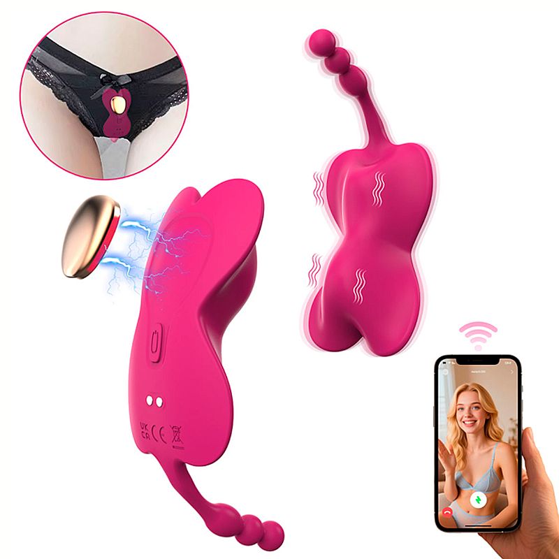 VIBRADOR DE CALCINHA RECARREGÁVEL A LONGA DISTÂNCIA - CONTROLE POR APP