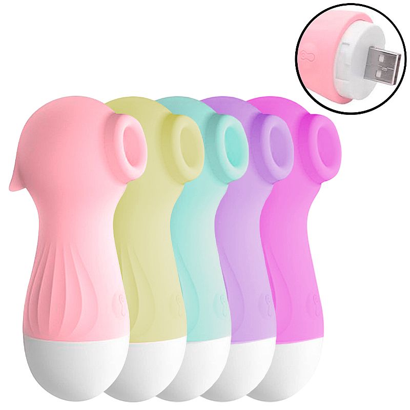 VIBRADOR DE PULSAÇÃO E ESTIMULADOR DE CLITÓRIS POCOTÓ - RECARREGÁVEL