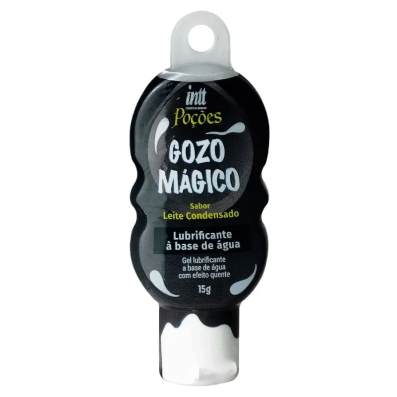 LUBRIFICANTE INTIMO A BASE DE ÁGUA GOZO MÁGICO DA INTT - SABOR LEITE CONDENSADO 15G
