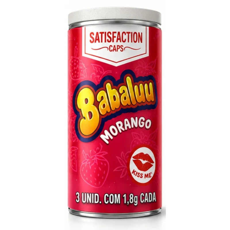 BOLINHA EXPLOSIVA EXCITANTE BEIJÁVEIS BABALUU DE MORANGO