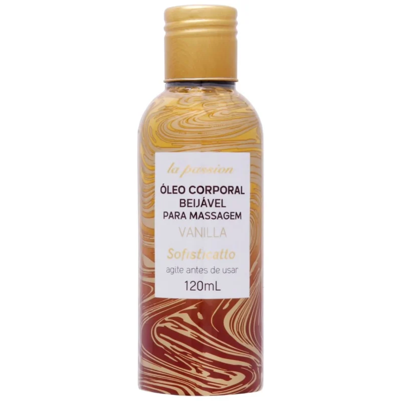 ÓLEO BEIJÁVEL AFRODISÍACO PARA MASSAGEM SENSUAL VANILLA - 120ML