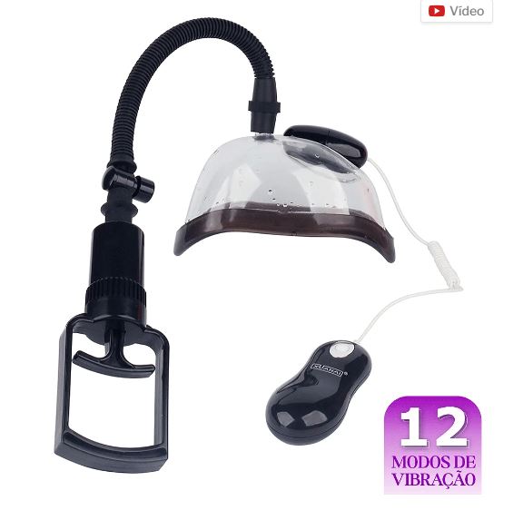 BOMBA ESTIMULADORA FEMININA MANUAL COM BULLET VIBRATÓRIO COM 12 MODOS DE VIBRAÇÃO