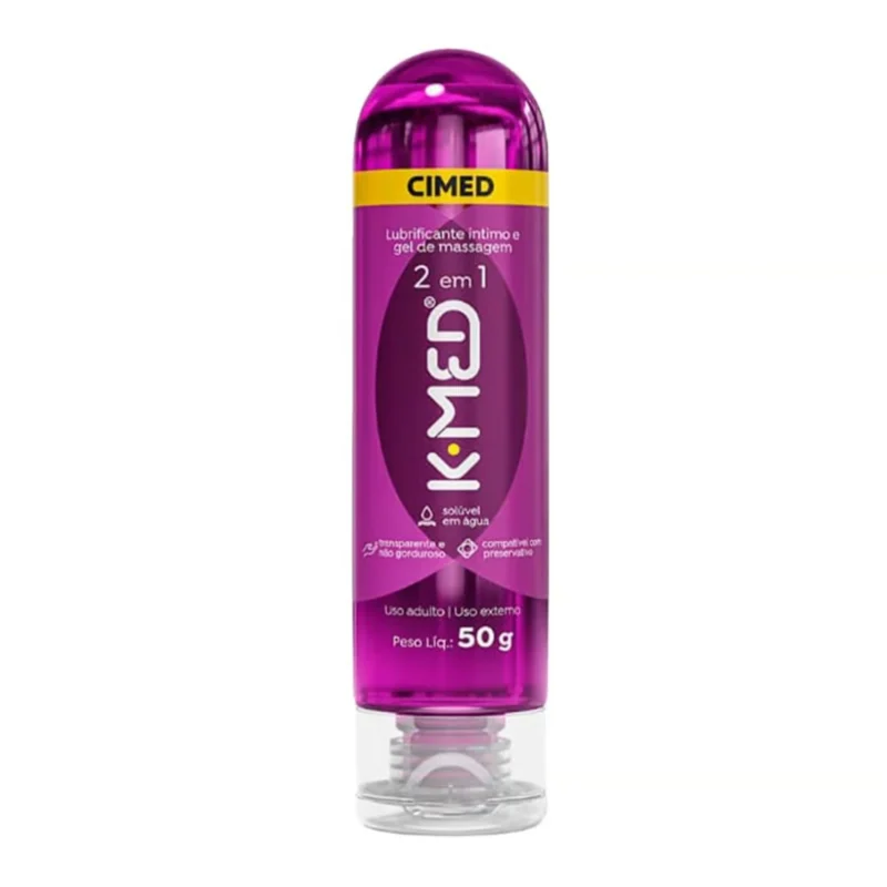 LUBRIFICANTE INTIMO E GEL DE MASSAGEM 2 EM 1 - KMED 50G